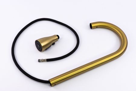 Мойка врезная 3,0мм Fmark 75х46 матовое золото графит глубина 220мм Fmark (арт. FSC002C) оптом от компании Аквалига
