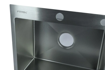 Мойка врезная 3,0мм Fmark 60х45 сатин глубина 200мм в комплекте сифон Fmark (арт. FSC6045L) оптом от компании Аквалига
