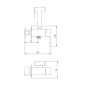 Смеситель для биде D-Lin латунь золотой D-Lin (арт. D183202-J)