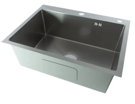 Мойка врезная 3,0мм Fmark 60х45 сатин глубина 200мм в комплекте сифон Fmark (арт. FSC6045L) оптом от компании Аквалига
