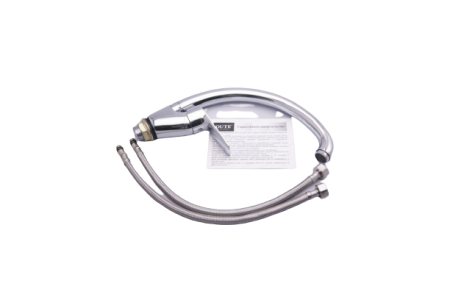 Смеситель для кухни однорычажный Oute высокий излив на гайке латунь OUTE (арт. T20113B)