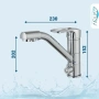 Смеситель для кухни Feinise для фильтра питьевой воды латунь FEINISE (арт. S9011)